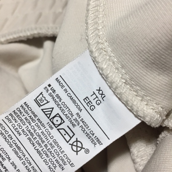 Old Navy Active Dynamic Fleece High Rise Wide Leg Pull On Pants XXL Cream - Picture 9 of 10